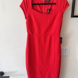 Elegant Red Dress Express NWT size S Small